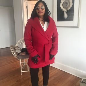 Trina Turk lambswool & cashmere coat.